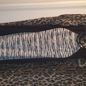 Black and white printed dress